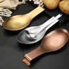 1Pc Fish Shape Stainless Steel Spoon Rest Thickened Stainless Steel Buffet Clip Tray Hotel Restaurant Kitchen Utensil Holder 1
