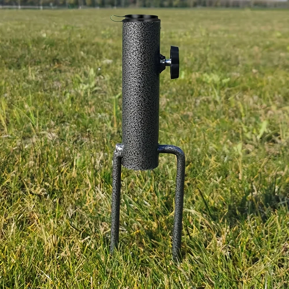 Portable Umbrella Base Metal Bracket Suitable for Flag Fishing Rod Outdoor Park Beach Ground Soil Grass Use beach umbrella plug base umbrella stand holder parasol base stand