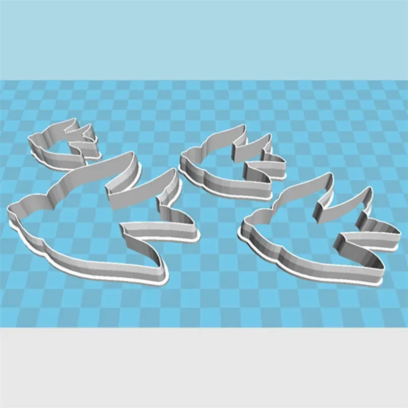 Cookie Cutter Four Specifications Cartoon Animal Image Barn Swallow Plastic Molds Cake Fondant Tools Sushi and Fruits