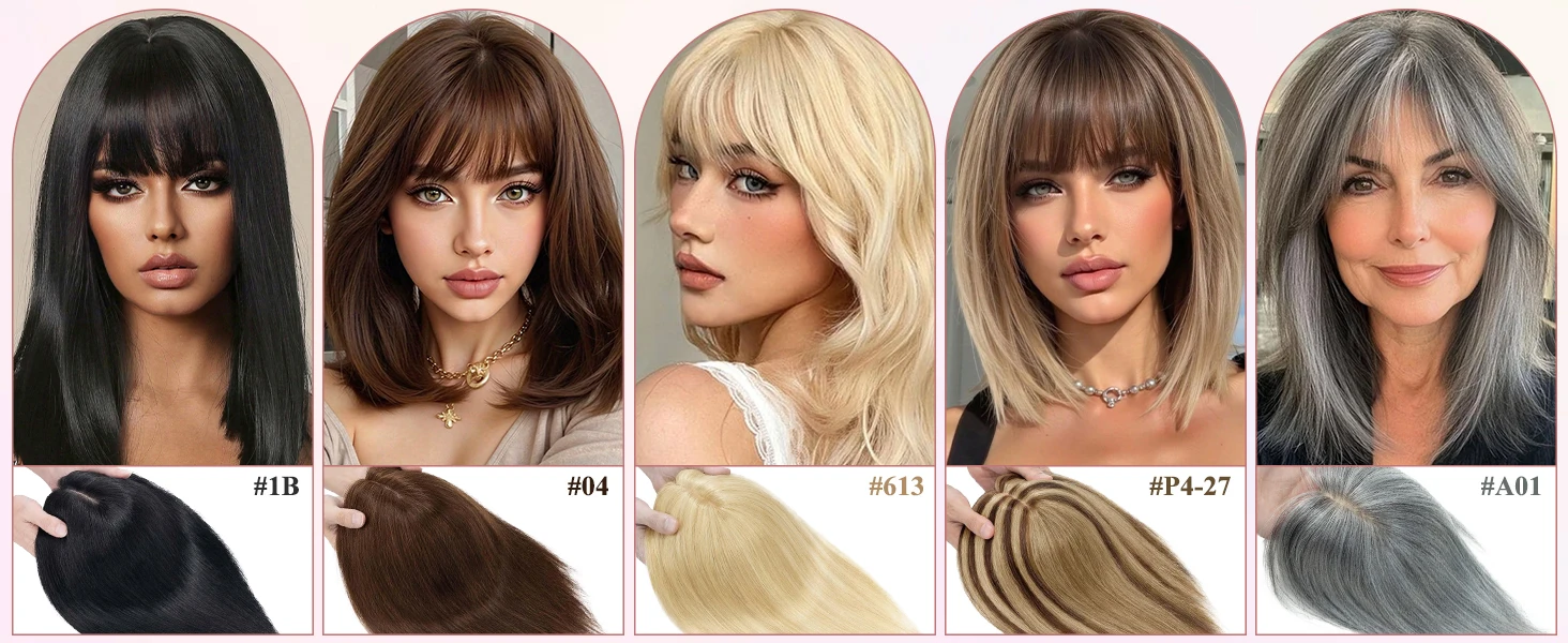 Real Human Hair Topper