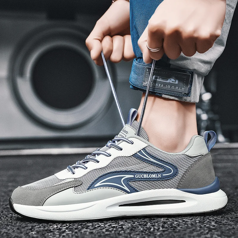 Men Trainers Comfy Sneakers Lightweight Work Shoes for Man Athletic Running Walking Shoes_voghion.com