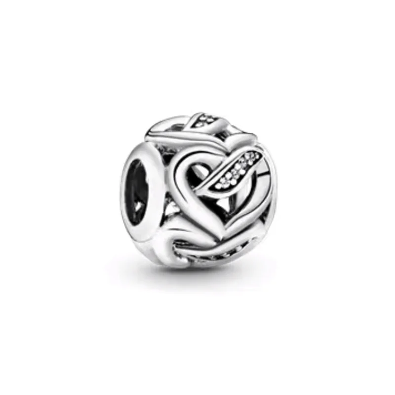 Classics Openwork Sun Stars & Moon Charm Blue Spinnable Heart Bead Fit Original Silver 925 Pan Bracelet Jewelry Gift beads charms charm jewelry charm bead silver charm bracelet beads jewelry silver charm bead sterling silver beads charm silver bead bracelet