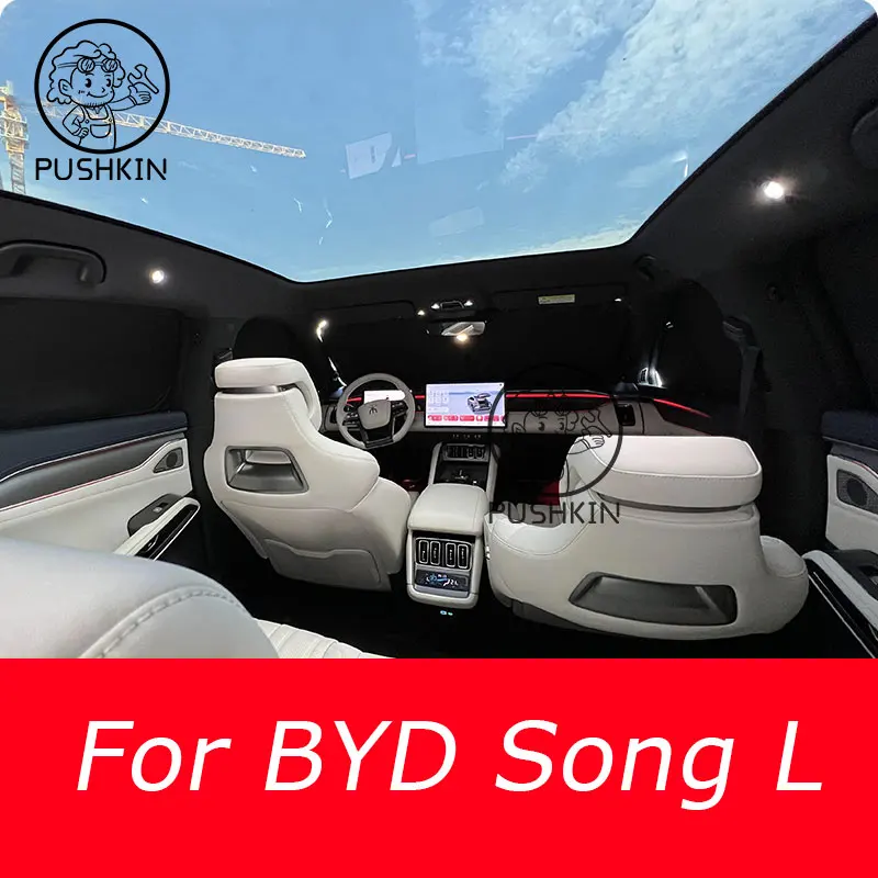 

For BYD Song L 2024 Full Black Car Sunshade Side Window Privacy Curtains Front Rear Sunscreen Heat Insulation Sunshield