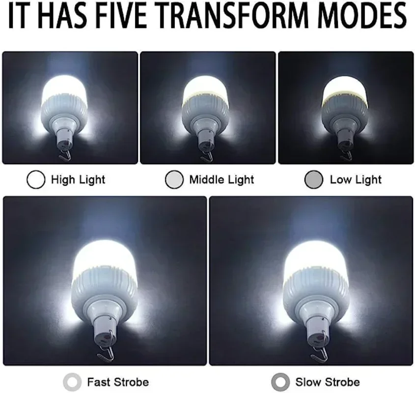 USB Rechargeable LED Portable Lanterns House Outdoor Emergency Lights Emergency Lamp Bulb Battery Lantern BBQ Camping Light