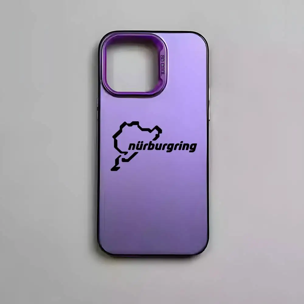 Multicolor Matte Laser Metallic Aurora Cool Car Racing Phone Case