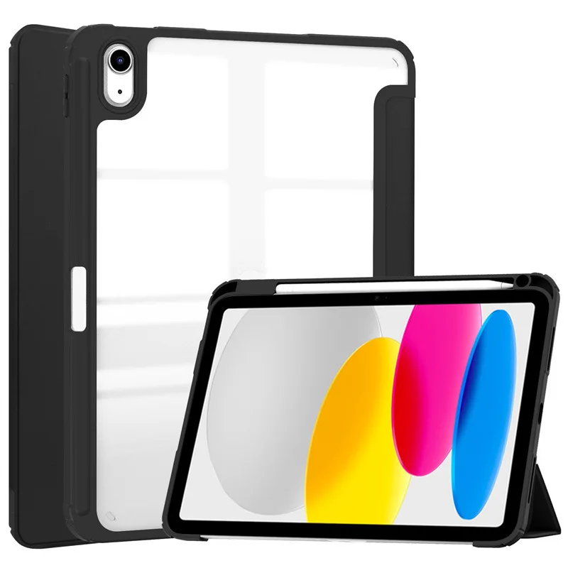 Sleek Acrylic Tablet Case with Pencil Holder
