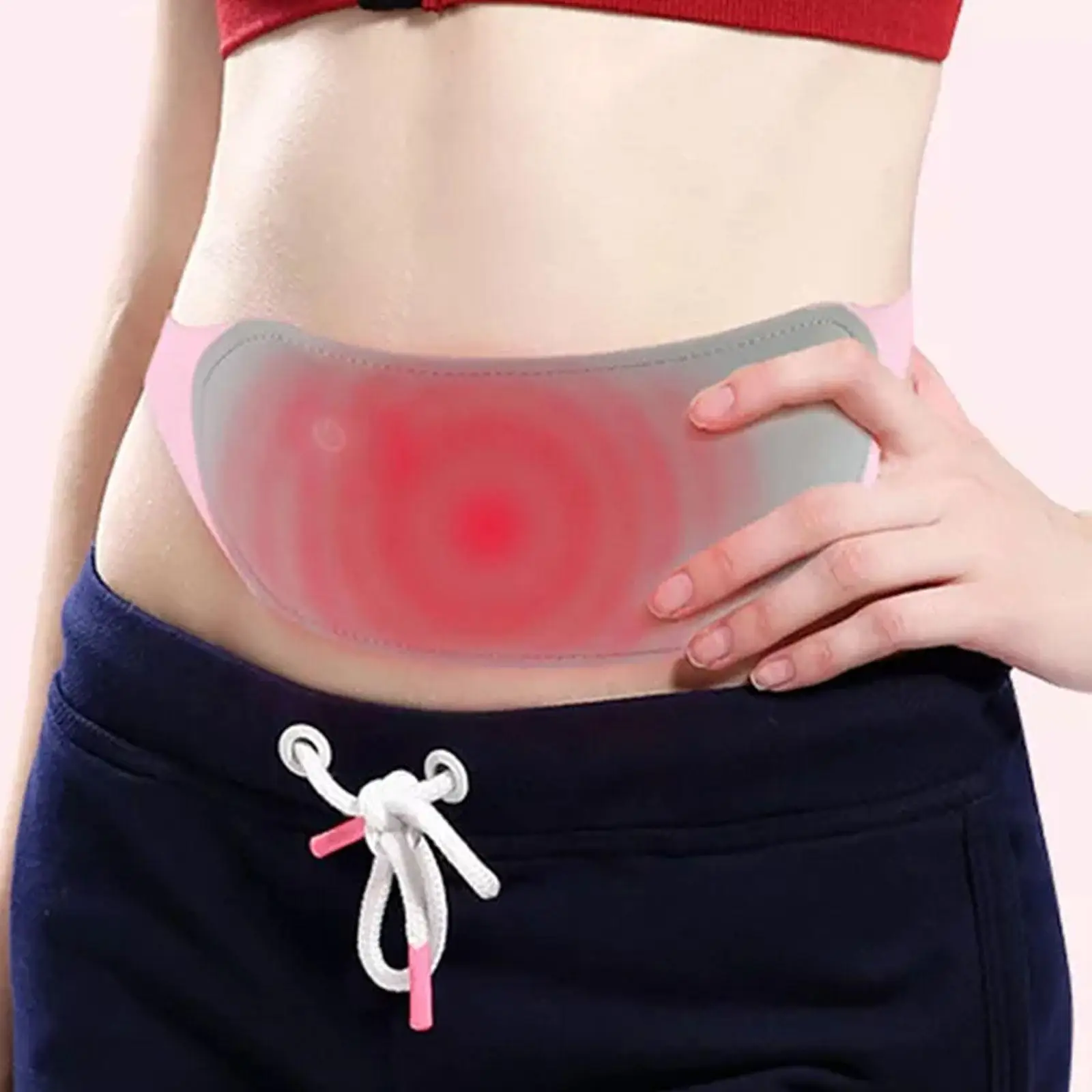 

New Relief Menstrual Heating Pad Electric Fast Heating Vibration Massage Belt Portable Heating Pads For Women Back Belly Pain