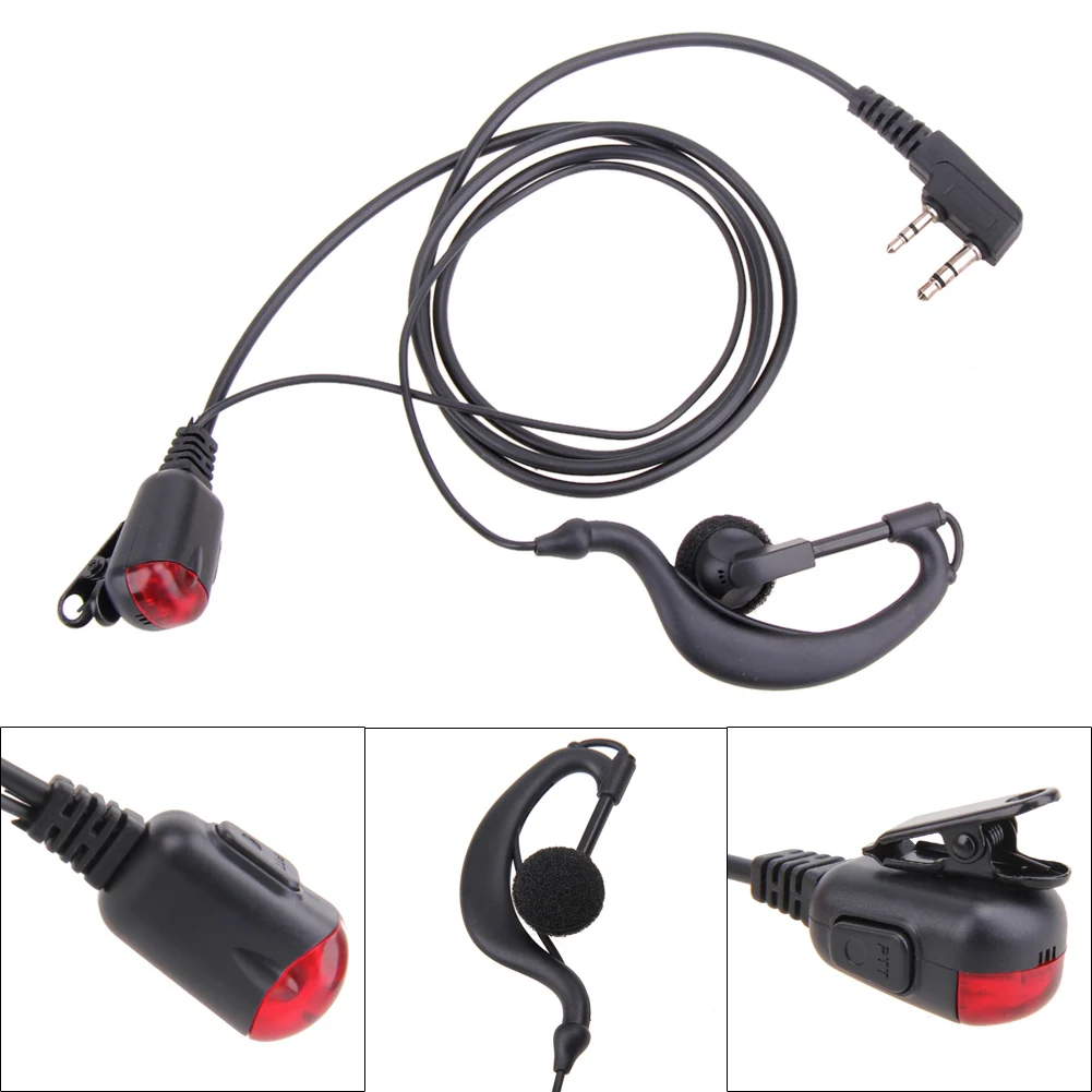 G-Shape Earphone Earpiece Headphone Multifunctional Earphone Walkie Talkie Headset Privacy Accessories for Two Way Radio