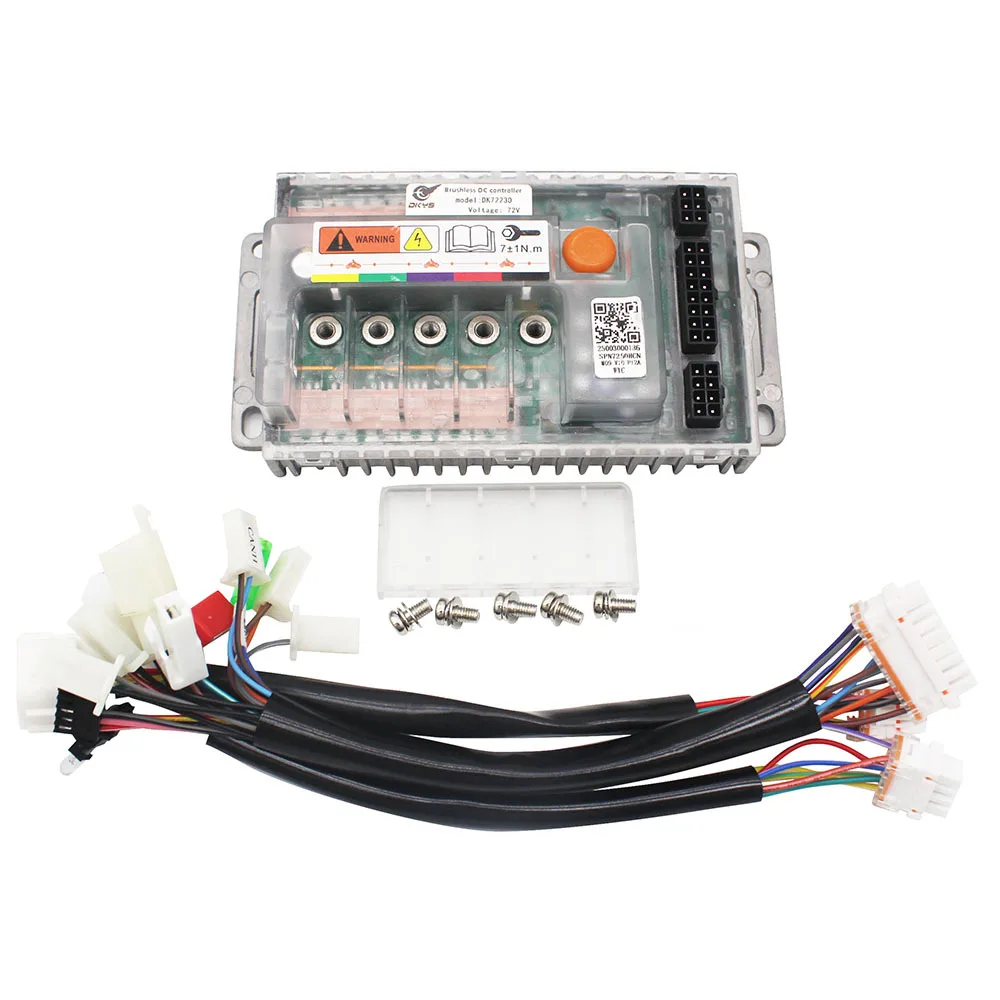 72V Electric Bike Brushless DC Motor Controller 65A 1800W High Power Programmable Brushless Motor Controller DK72230