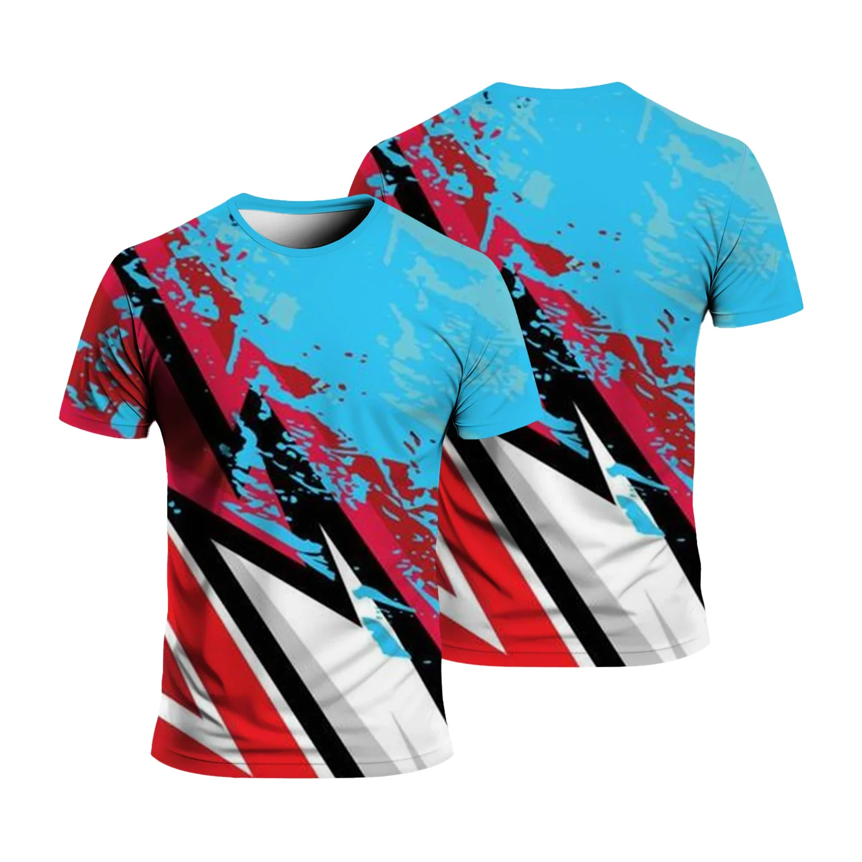 Short Sleeved T Shirt Summer Sport Quick Dry Men Women Loose Comfortable Casual Round Neck