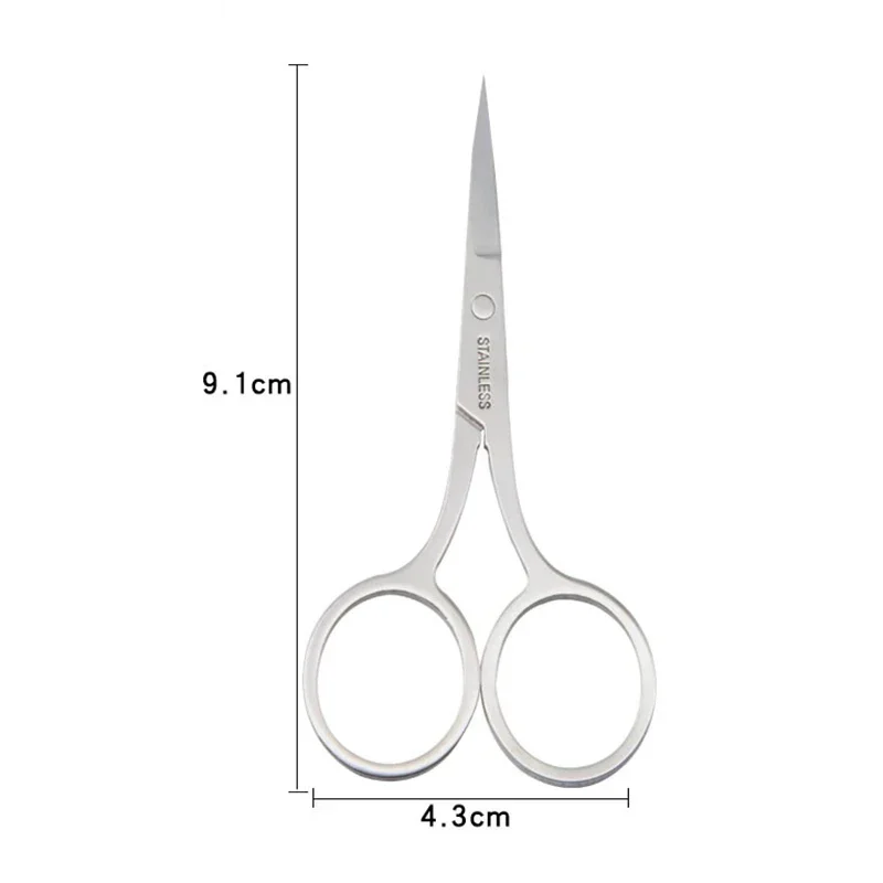 Stainless Steel Eyebrow Scissor Makeup Eyelash Trimmer Facial Hair Remover Manicure Scissor Nose Hair Tool Beauty Mini Scissors 5
