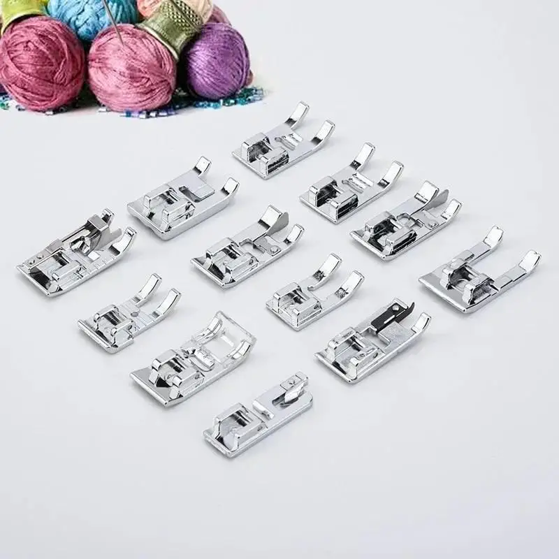32Pcs/Set Presser Feet For Sewing Machines DIY Tools Sewing Accessories Presser Foot Cording Braiding Grooves Pintuck Foot Kit
