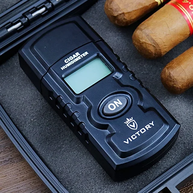 Portable Digital Cigar Electronic Humidometer Cigar Internal Measurement of Humidity Needle Cigar Accessories Gifts Golf Lover - Image 3