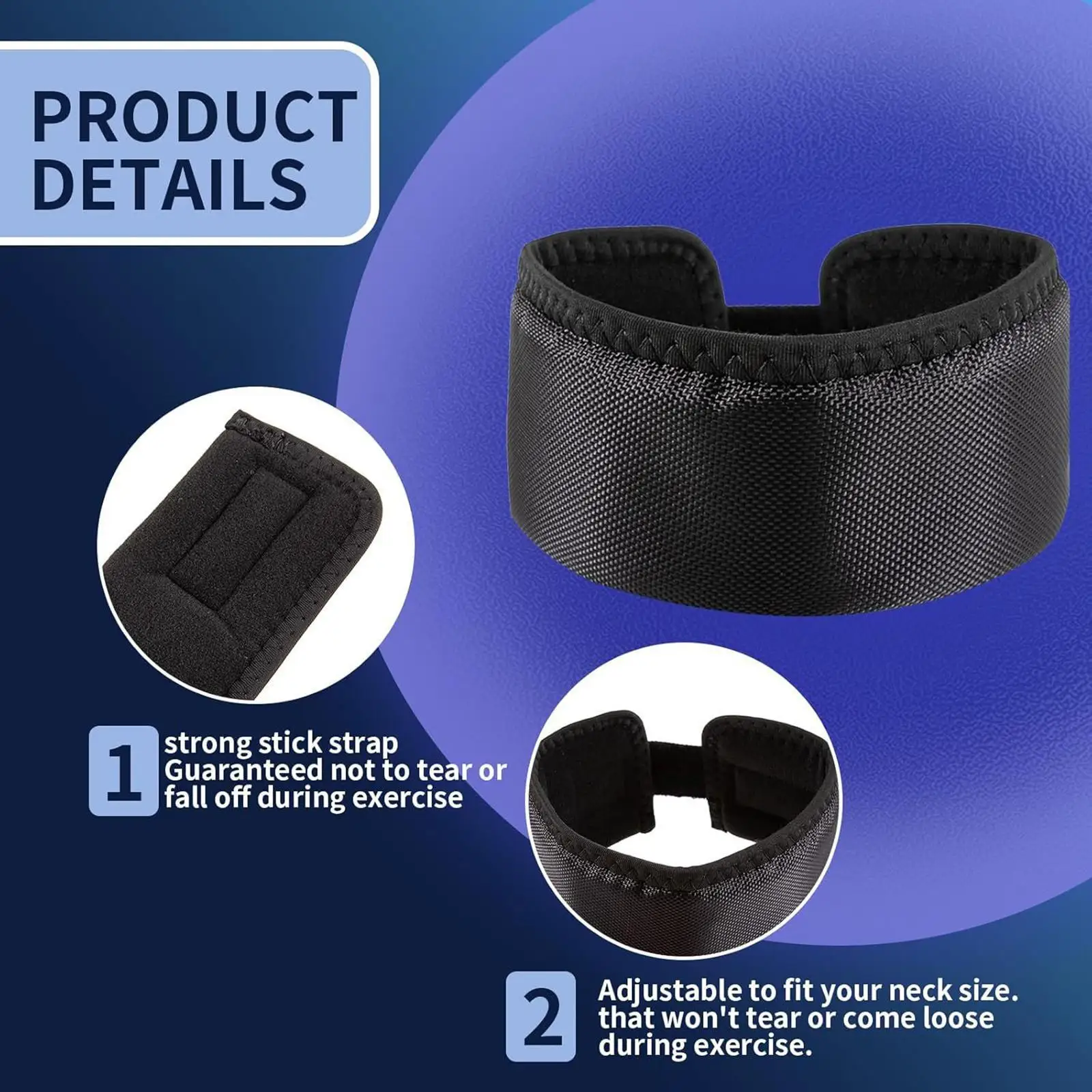 Hockey Neck Guard Neck Throats Guard Protector, Cut Resistant, with Adjustable Tape Goalie Protective Gear Collar Protection