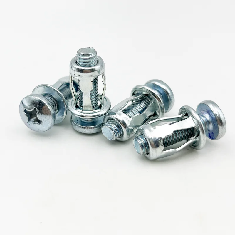 50p Jack Nut Screw Anchor Petal Expansion Plug for Curtain Expansion Clamp Petal Rivet Lock Bolt Board Wall Car License Rivetnut