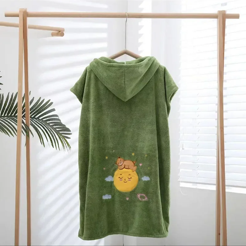 Wearable Microfiber Bathrobe Woman Shower Female Soft Bath Towel for Adults for Home Textiles Bath and Sauna Towels Bathroom microfiber towel bath towel