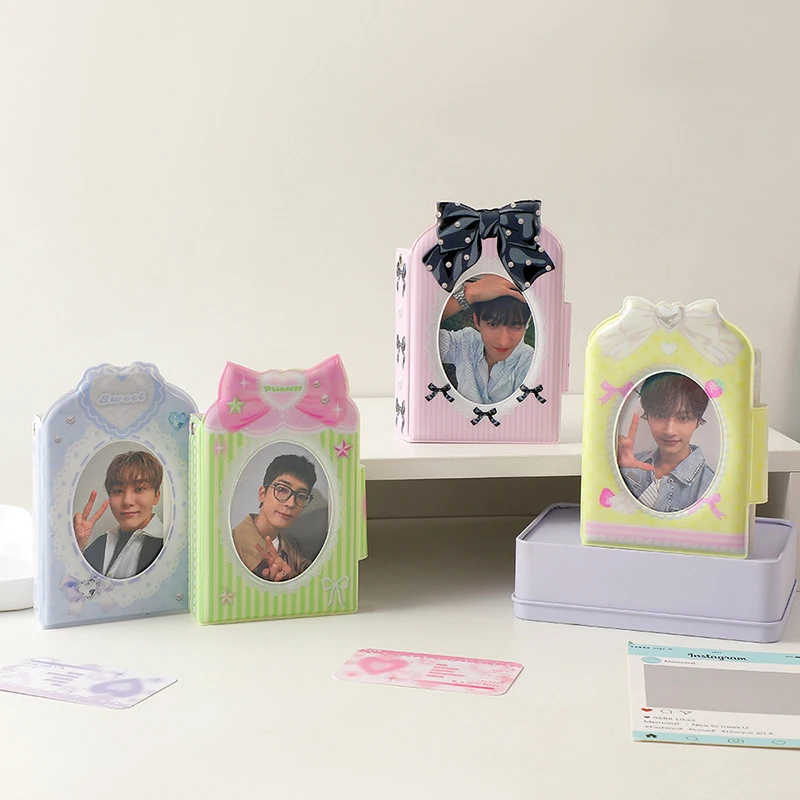 

Sweet Storage Photo Almbing Star Phasing Album Photocard Holder Collection Book Bow Bow Cartoon Photocard Photocald Holder