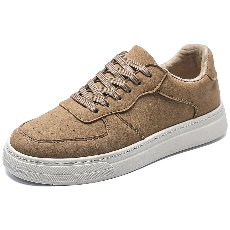 Men's Autumn/Winter Casual Shoes Vintage Board Shoes Four Seasons Single Shoe Leather Outdoor Hiking Fashionable Trendy Men's Sh 5