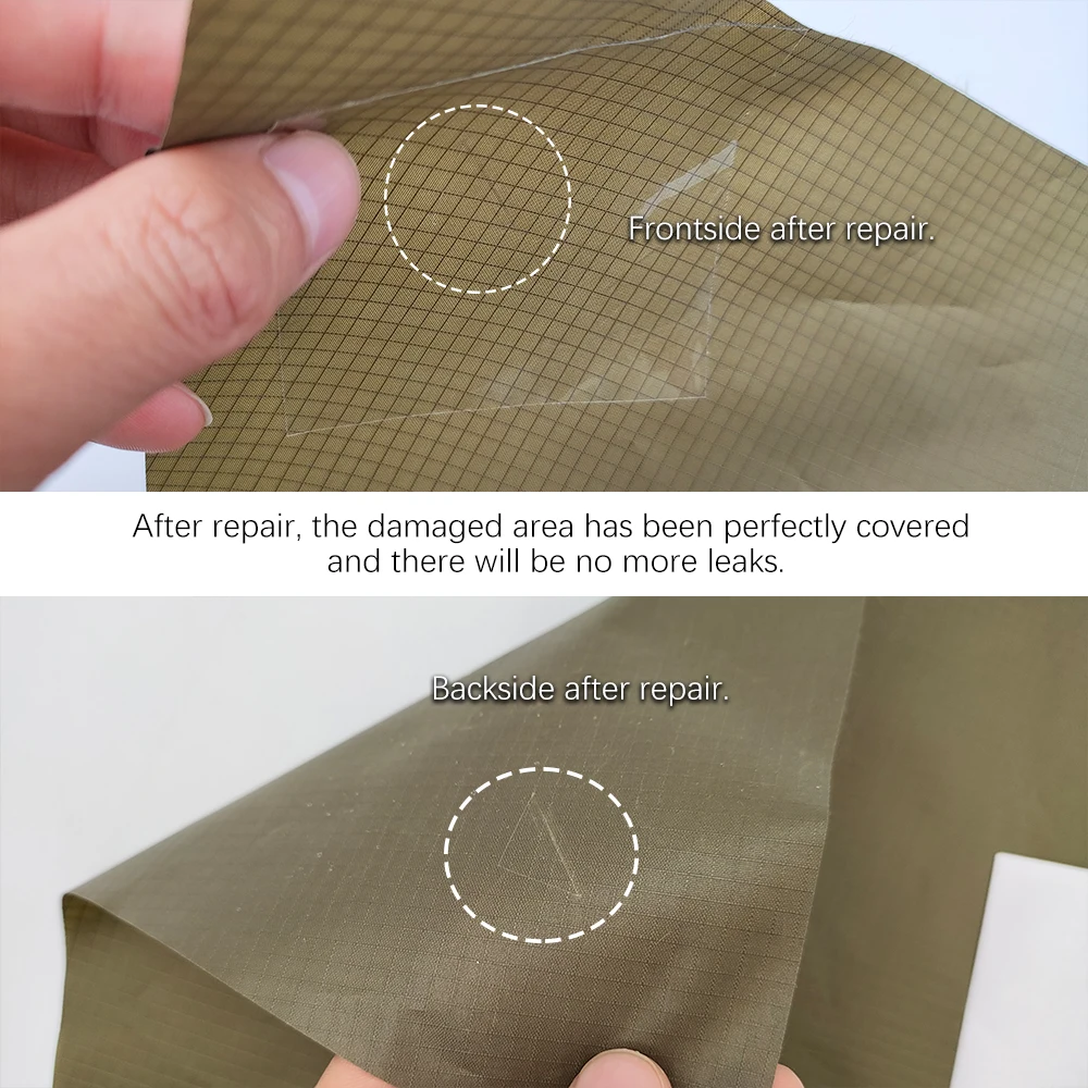 Tent Tarp Patch Awning Tarpaulin Hole Scratch Repair Accessories Self-adhesive Transparent Waterproof TPU Patch Swimming Ring