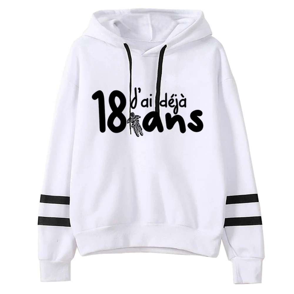 

18 Ans Years Birthday hoodies women funny Winter vintage 2023 hoddies women japanese pulls