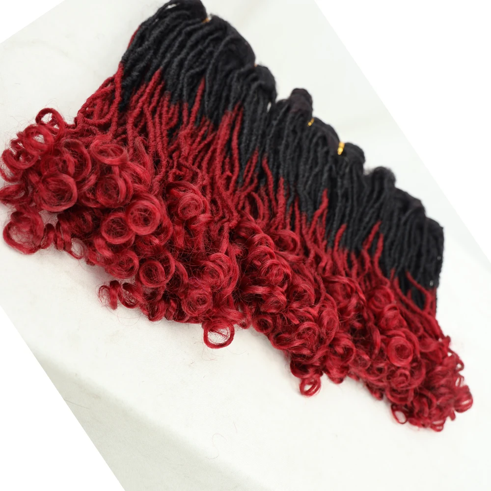 Hair Extensions Bone Straight Curly Ends Blonde Black T613 Dreadlock Afro Curly For Women