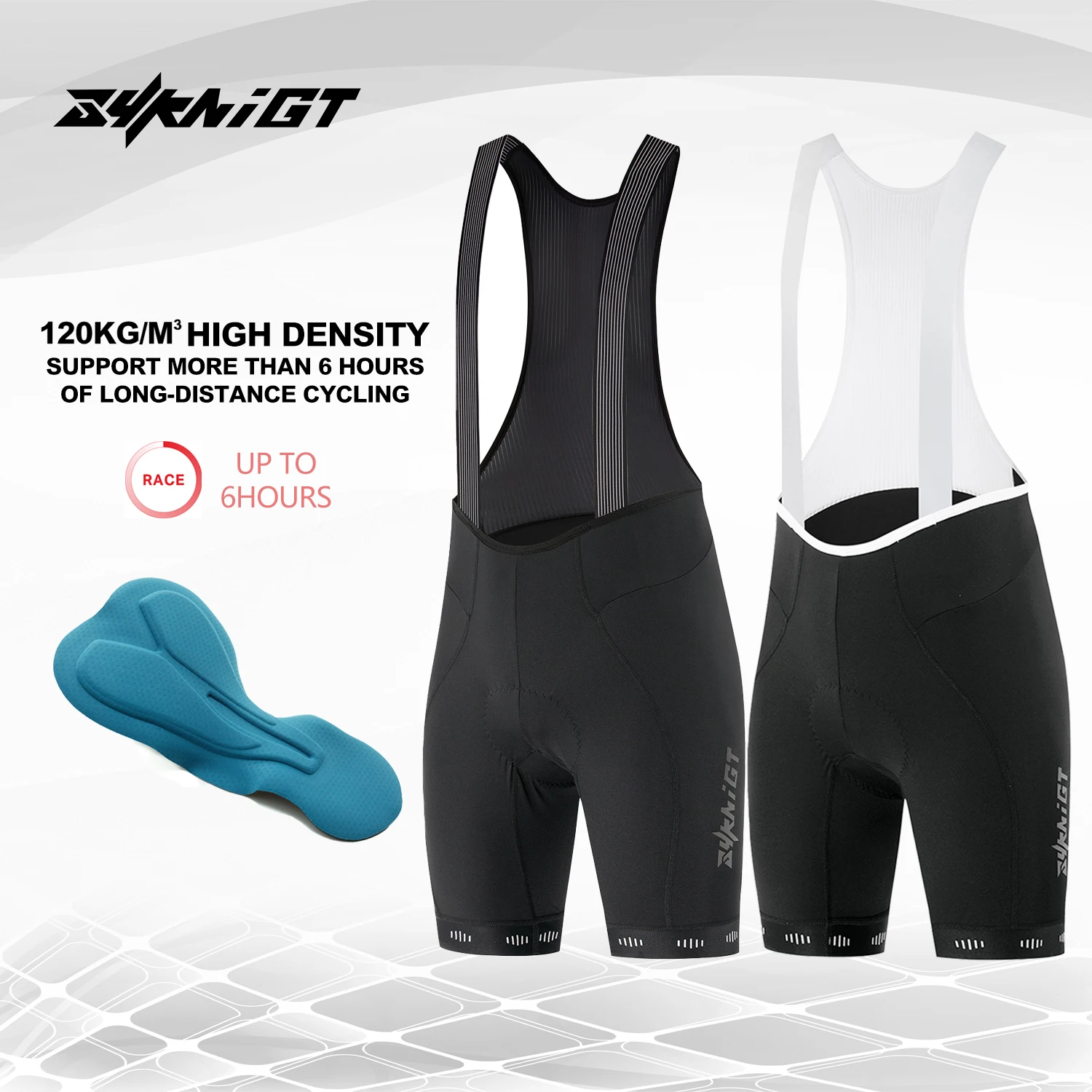 Men's cycling pants Road bike riding bib Four needle six thread process high elasticity fabric cycling Strap shorts