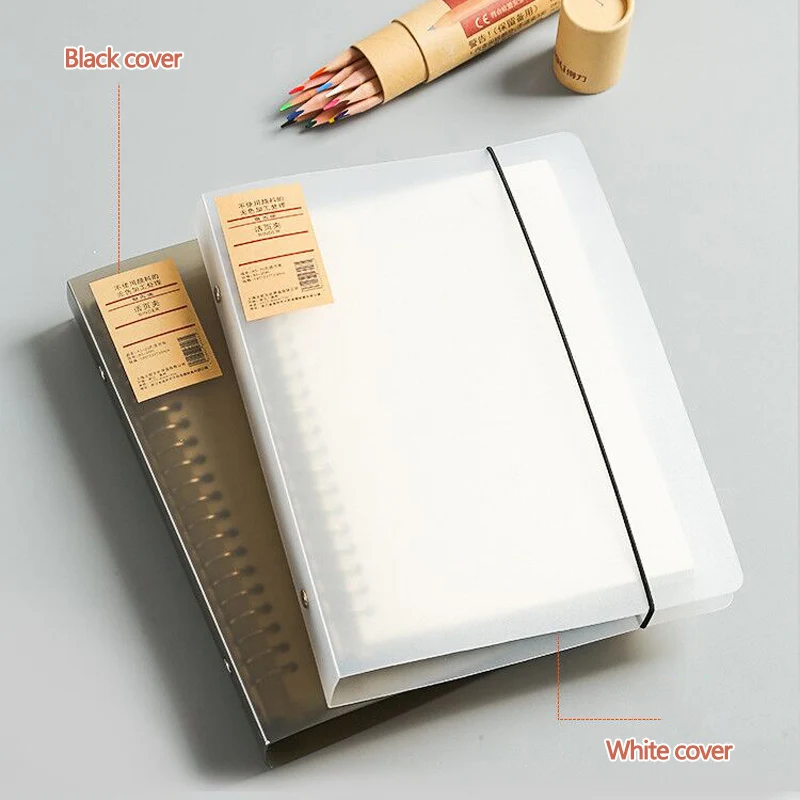 Loose Leaf Notebook Blank, grid, lined, cornell available  A4, A5, B5 sketchbook/diary/bullet planner journal School notepad - 2