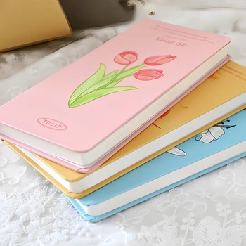 Agenda Settimanale Tascabile, Taccuino Minimalista a Griglia, Design Estetico, Diario di Pianificazione Mensile per Ragazze, Diario di Viaggio Floreale Rosa Carino