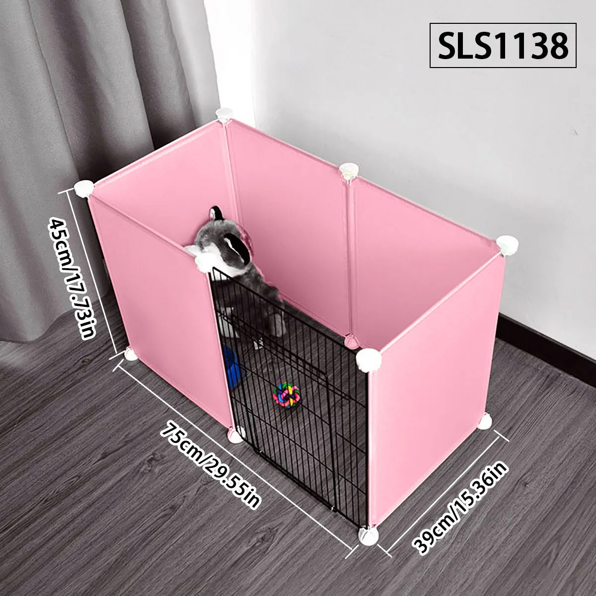 Cat high fence anti-jump guardrail pet fence ventilator home Chinchilla cage isolation baffle free combination