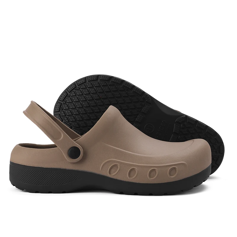 Garden Shoes Men, Chef Clogs, Kitchen Shoes, EVA Injection, Anti-Slip Outsole, Waterproof Sandal, Big Sizes 36-49
