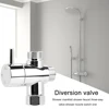 Diversion Valve Tap Anti-scratch Shower Head Diverter Valve Corrosion Resistant 3-Way Shower Arm Diverter for Fixed Spray Head 2