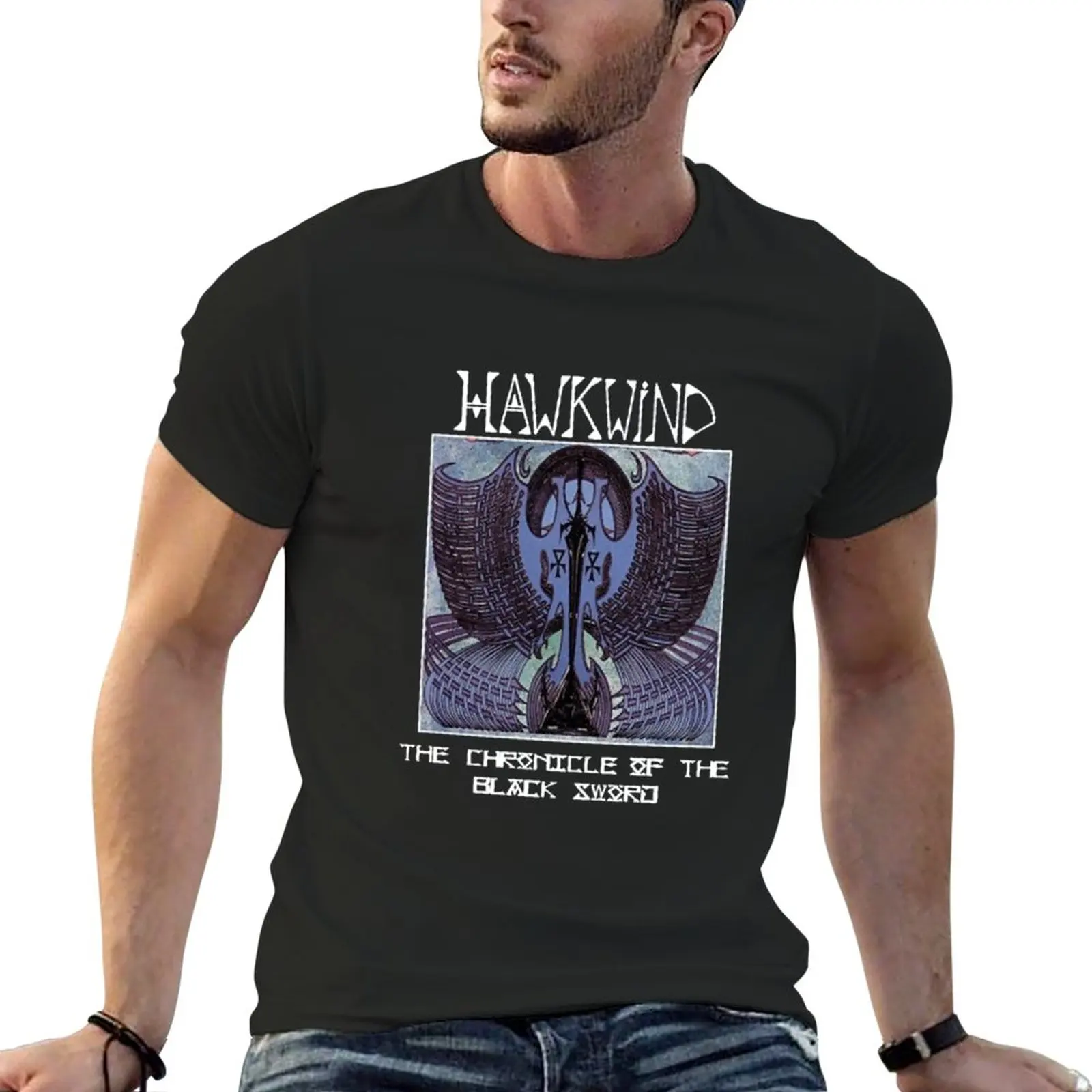 

Hawkwind The Chronicle of the Black Sword T-Shirt quick drying t-shirt tees oversized t shirts for men