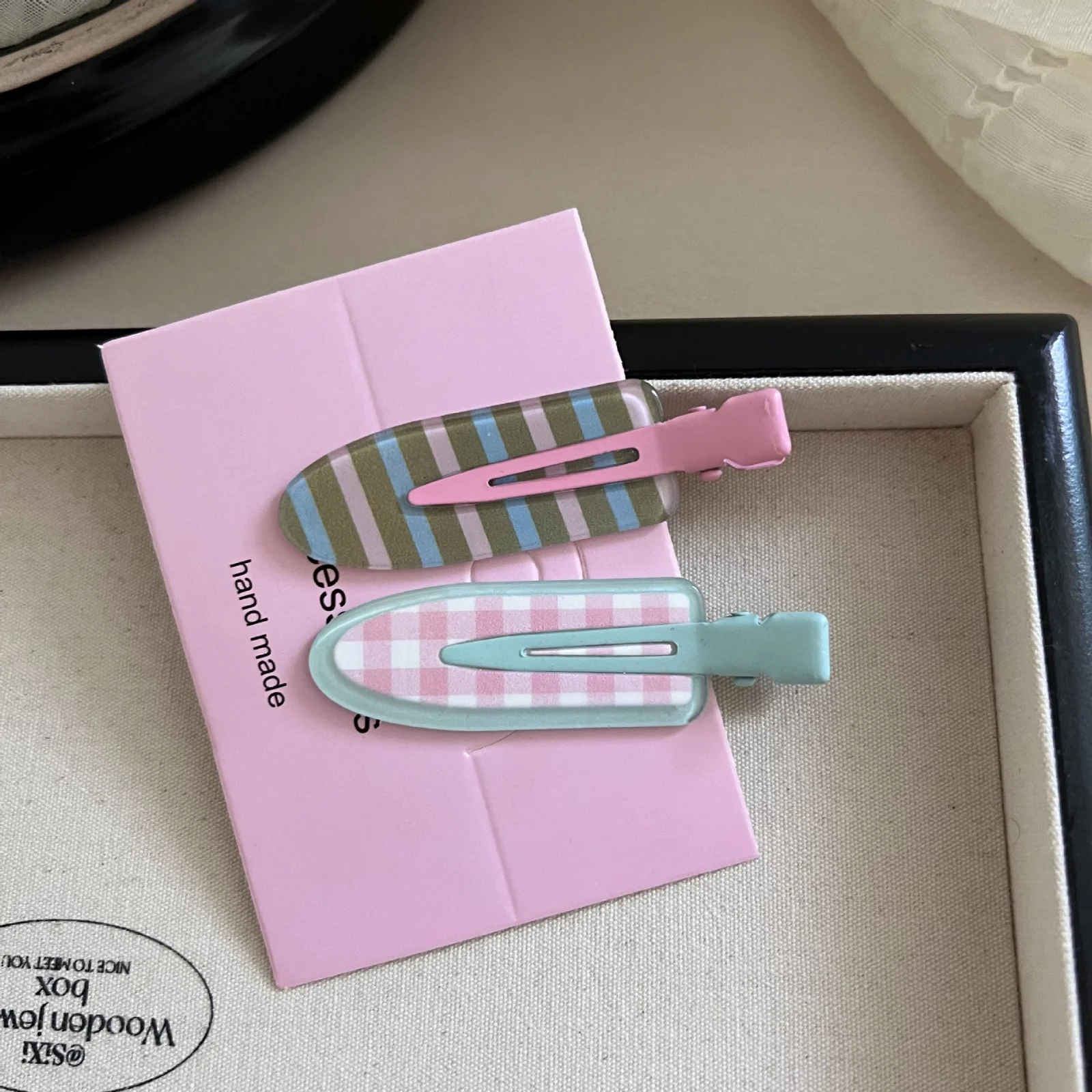 2/10pcs Candy Color Fruit Hair Bang Clip Summer Hairpin No Crease Acrylic Barrette Hair Side Clamp For Girl Hair Accessories