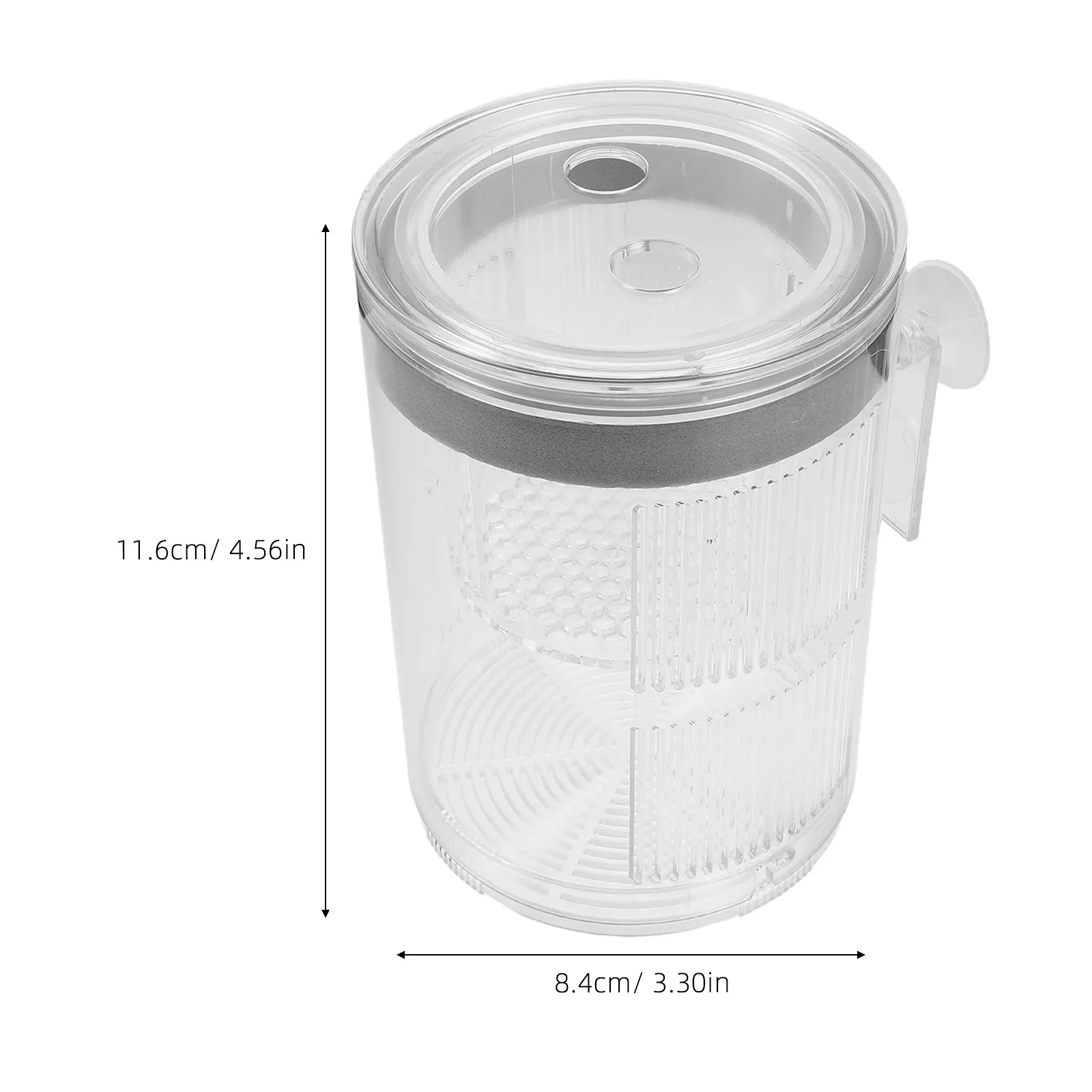 플로팅 분리형 어류 번식 상자 아크릴 수족관 칸막이 (구피, 새우, 베타 물고기 부화장용) - 향상된 수질 제공