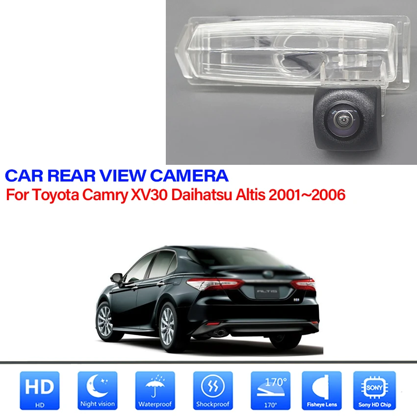 

HD Night Vision Backup Rear View camera For Toyota Camry XV30 Daihatsu Altis 2001 2002 2003 2004 2005 2006 CCD Reverse Camera