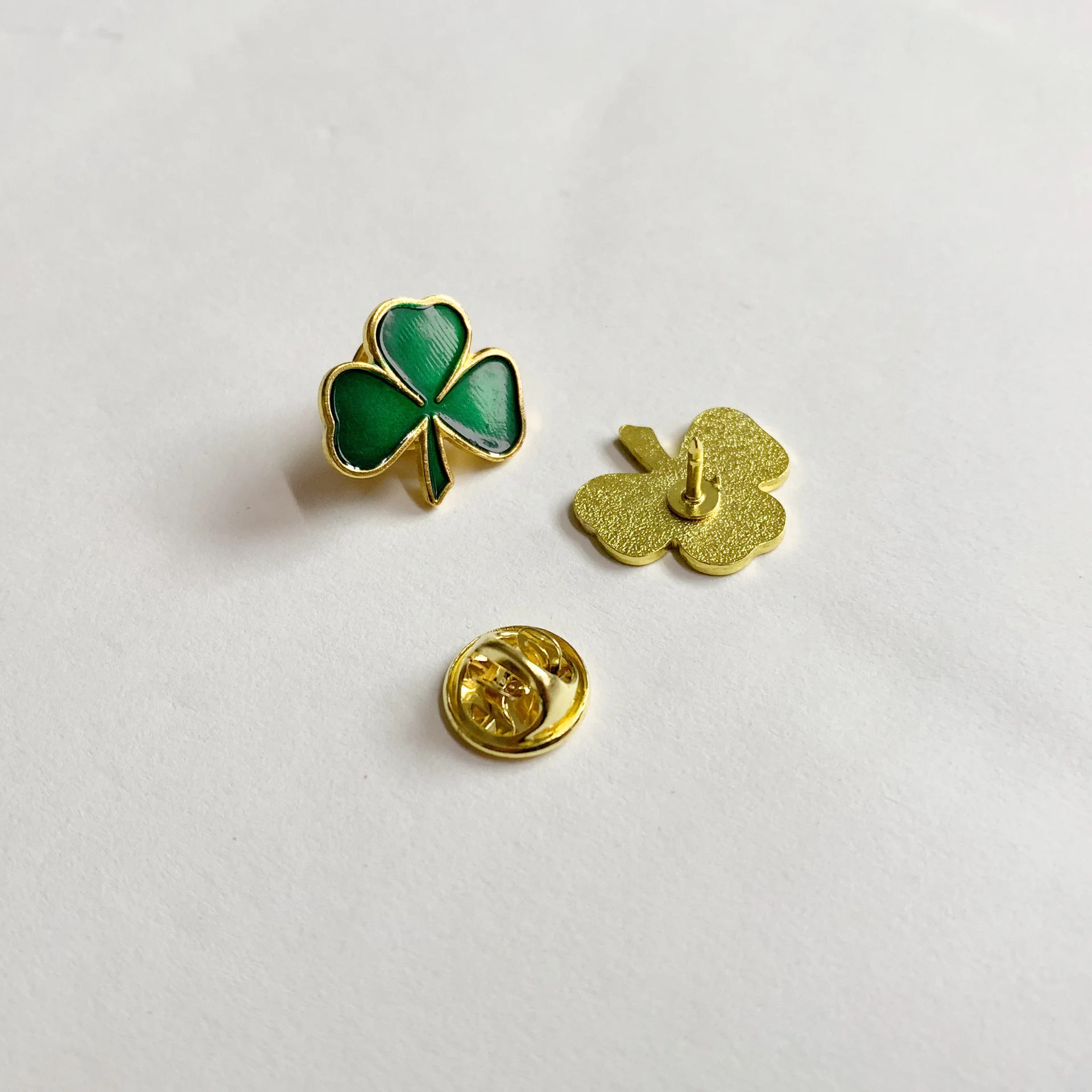 St. Patrick's Day Lucky Four-Leaf Clover Emblem