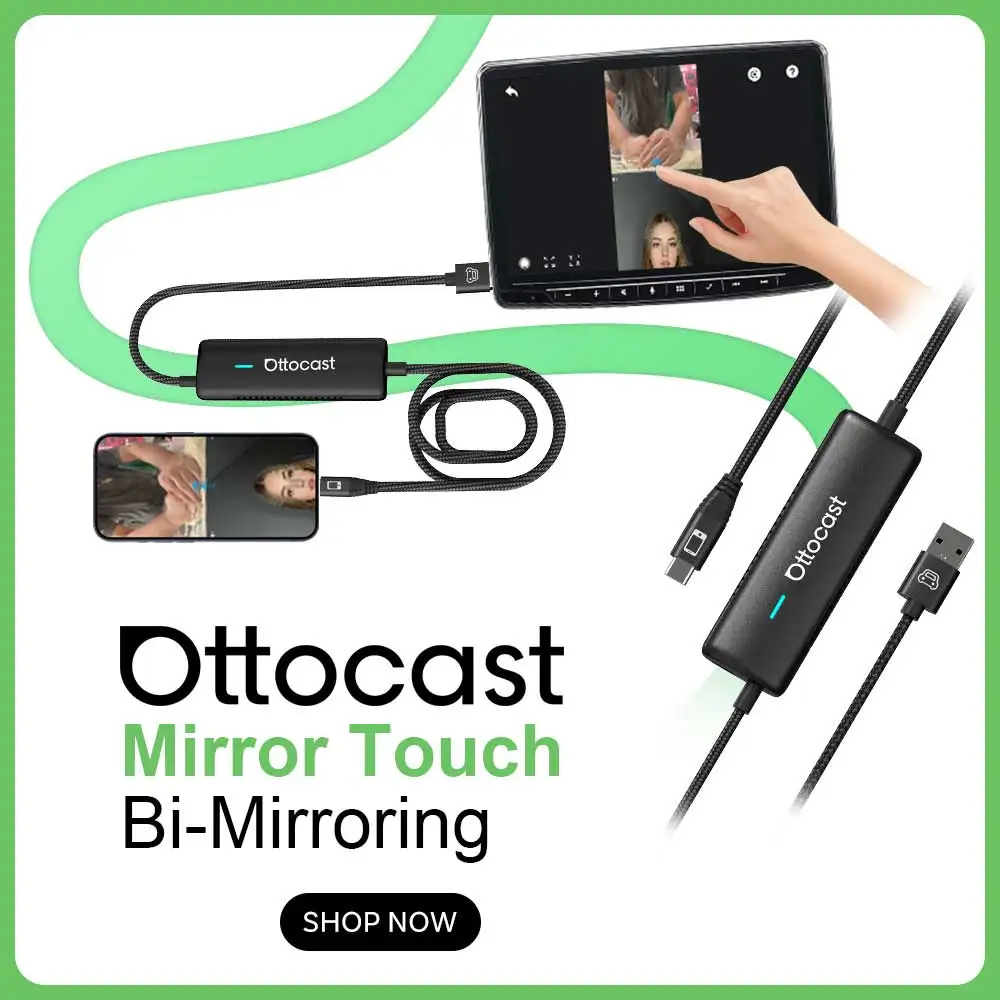 Ottocast ミラータッチワイヤレス Mirror Touch Wireless CarPlay Adapter
