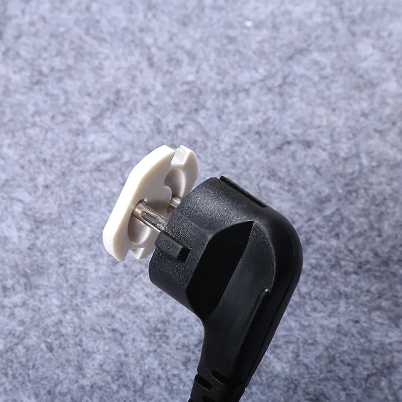 Socket Covers 2 Hole Round EU Standard Anti Electric Shock Plugs Protector Rotate Cover Plastic Security Locks 10pcs
