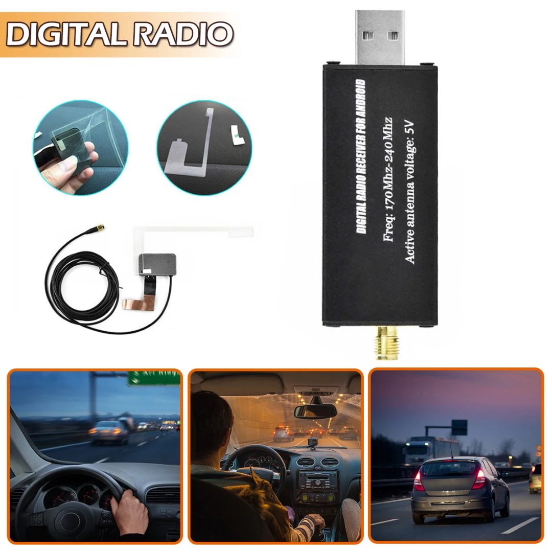 

Universal Digital Car Radio Receiver Durable USB Interface Stereo Radios Android Navigation App Control Adapter