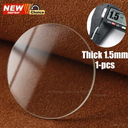Transparent Watch Glass Replacement - Flat Crystal Repair Tool (1.0mm - 1.5mm Thick, 28mm - 32mm Diameter) - Available in 1, 3, or 5 Piece Sets - Diameter 32mm (Thick 1.5mm 1pcs)