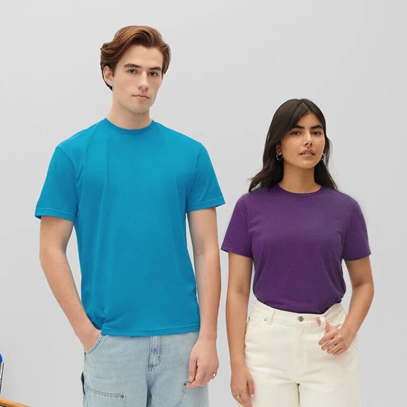 Free printed pure cotton 150gsm T-shirt custom design logo top T-shirt for men DIY logo team advertising commemorative shirt