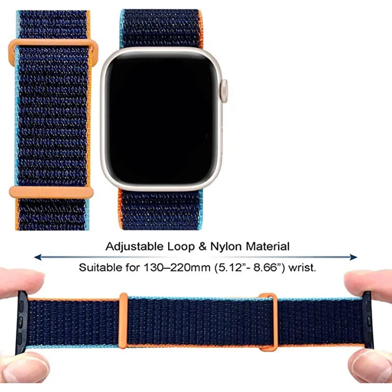 Adjustable Nylon Elastic Watch Band Bracelet