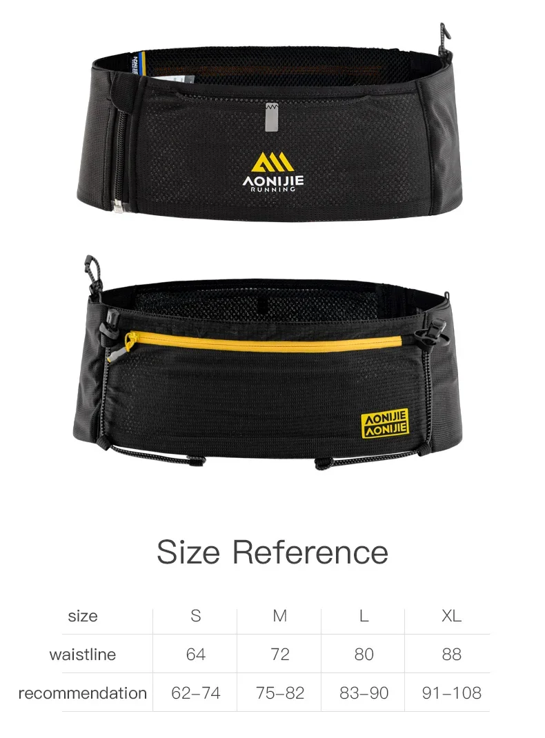 AONIJIE-W8122 Multifunctional Waist Pack, Zipper, Running, Lightweight, Travel Fanny, Suitable for Pocket Key Wallet 6