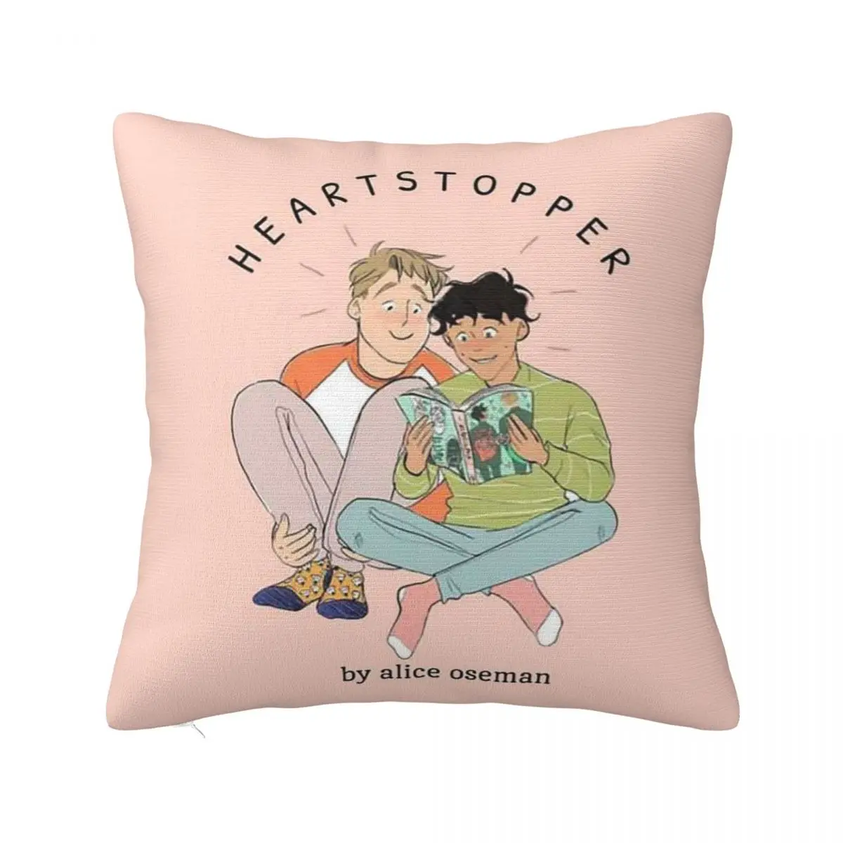 Heartstopper Rainbow Kawaii Pillowcase Polyester Cushion Cover Decor Lgbt  Yaoi Boy Love Pillow Case Cover Bedroom Square 45*45cm - AliExpress