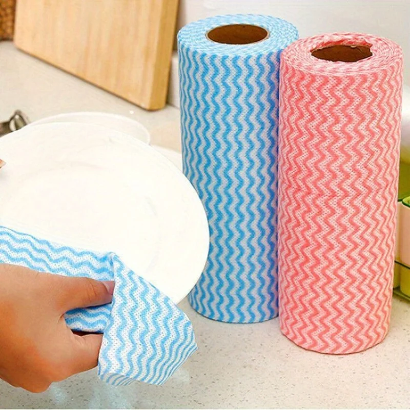 Space Saving Cleaning Rags 50/150 Pack Contemporary Super Absorbent Wet Dry Use Non-Woven Reusable Disposable