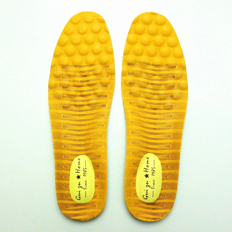 Breathable Deodorant Latex Massage Cowhide Leather Insole Orthopedic Pad Memory Foam Shoes Sole Shock-Absorb  Leather  Insoles