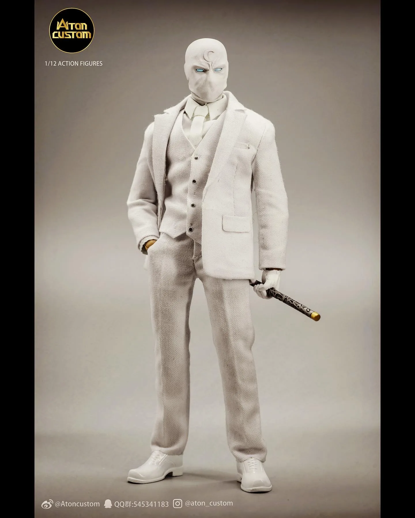 Mr.Night 1/12 Scale Maschio Completo Completo Vestito Bianco Fit 6 ''Action Figure Body Model