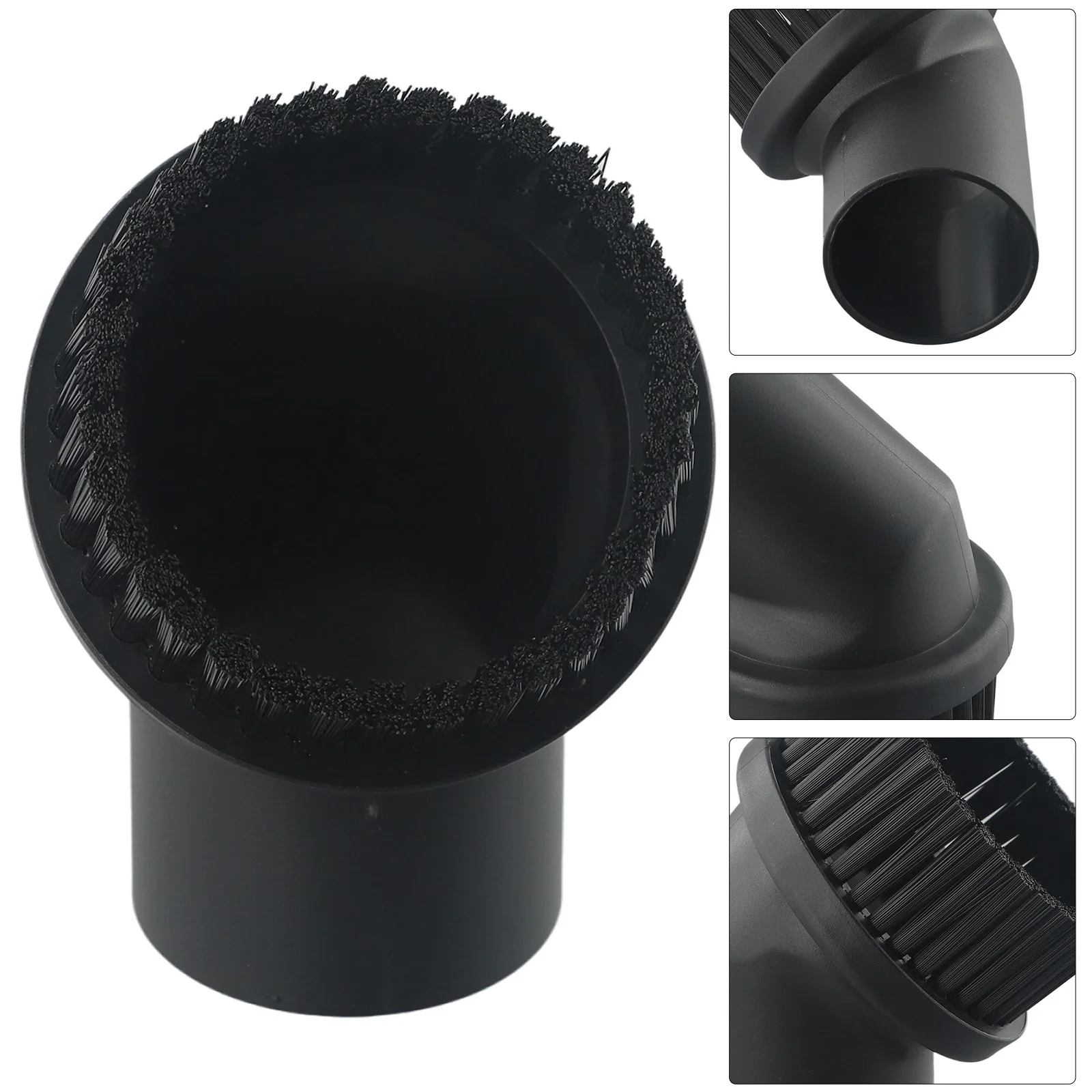 

Tools Brush Head Replacement Round Tip 44mm Suction Nozzle Accessories Black Vacuum Cleaner Parts Durable Useful