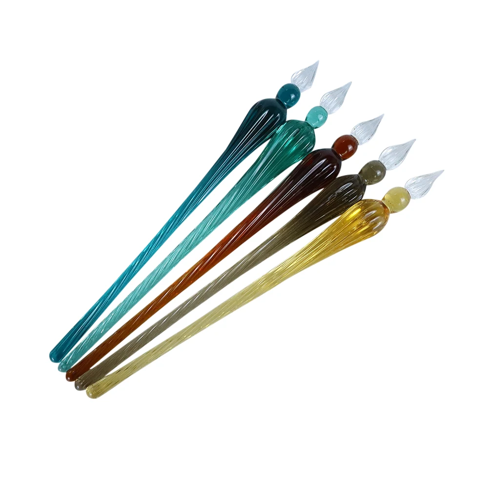 1PCS Vintage Glass Dip Dipping Pen Filling Ink Signature