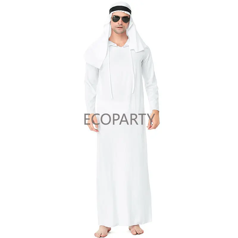 Disfraz de Halloween para adultos, bata árabe para hombres y mujeres,  héroes locales de Dubái, traje de Cosplay de Emiratos Árabes Unidos -  AliExpress